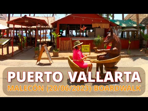 Malecón de Puerto Vallarta completo (20/06/2023) Full Walking Tour Puerto Vallarta Boardwalk